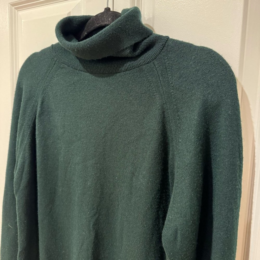 Vintage Designer's Originals Green Turtleneck Sweater Made in USA - Size Large - Picture 2 of 7